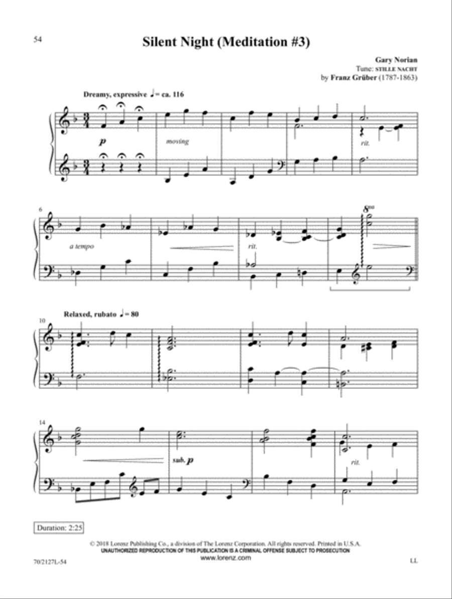 Tidings of Comfort and Jazz Piano Solo scores gallery preview page 13