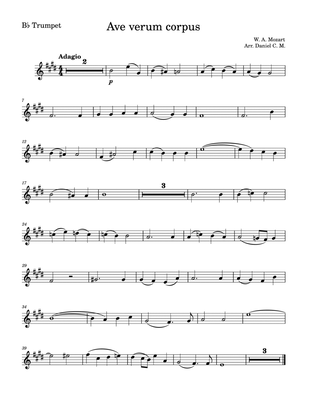 Ave verum corpus for trumpet (easy)