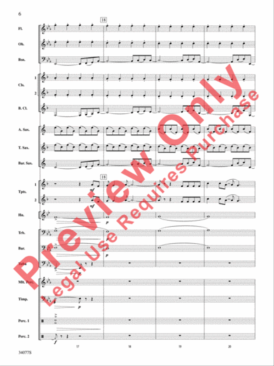 Don't Stop Believin' Concert Band scores gallery preview page 7