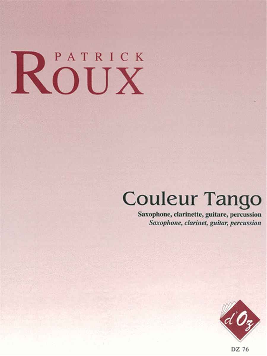 Couleur Tango Clarinet scores gallery preview page 1