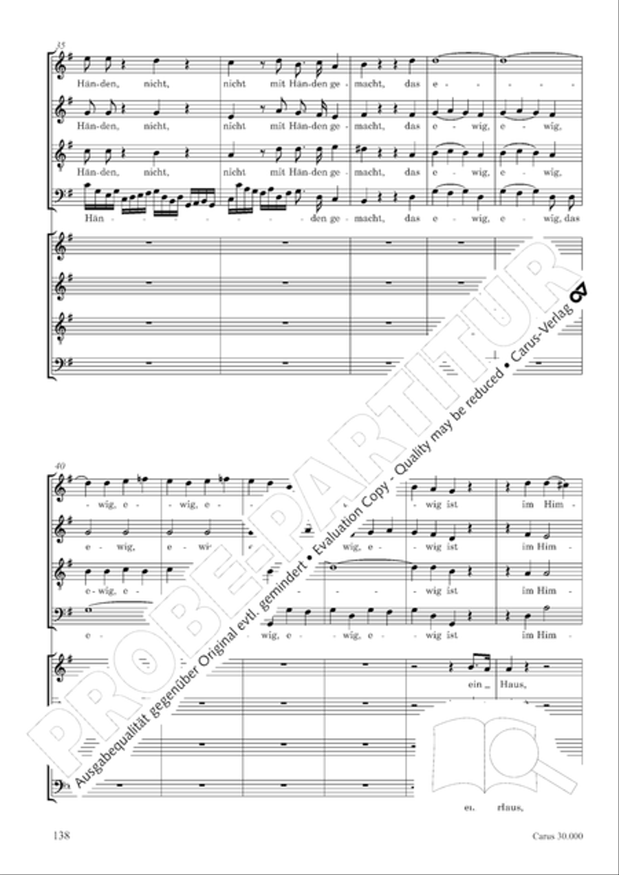 J.L. Bach: The complete motets Choir scores gallery preview page 145