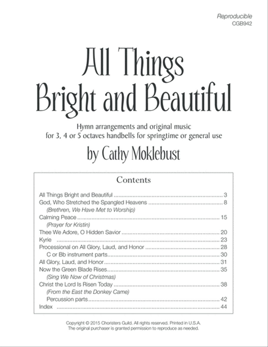 All Things Bright and Beautiful (3-5 octaves) 5-Octaves scores gallery preview page 2