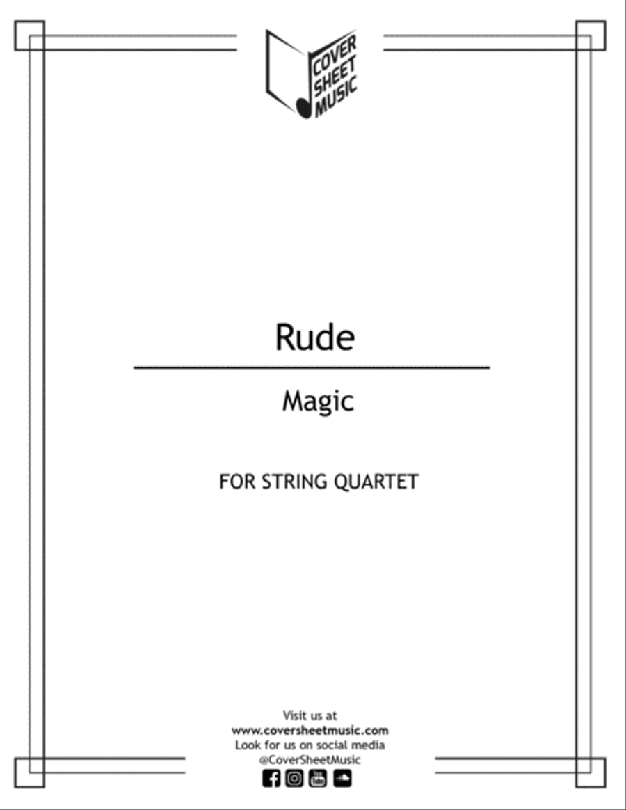Rude Rude String Quartet scores gallery preview page 1