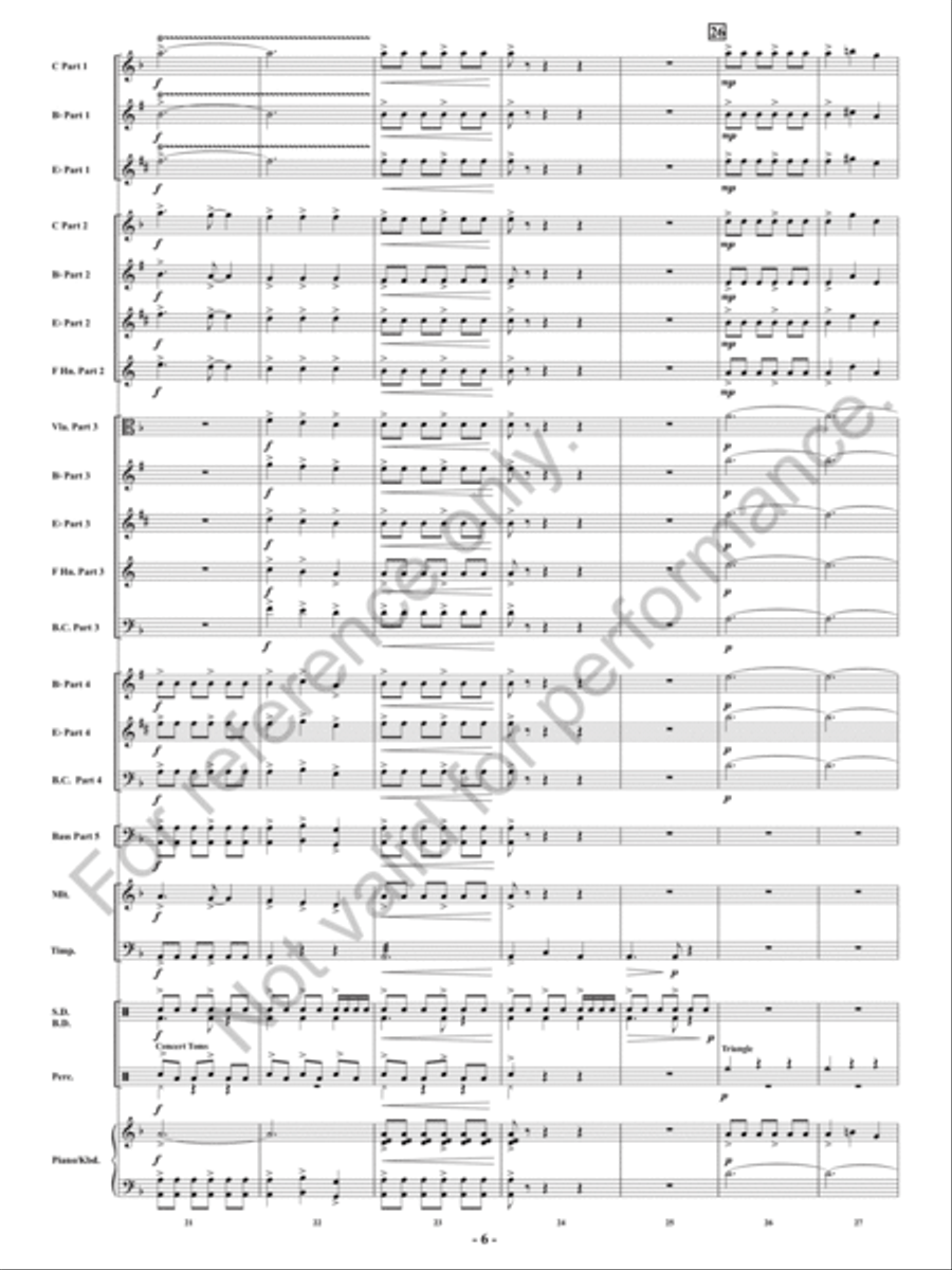 Fireflash! Concert Band - Sheet Music page 7