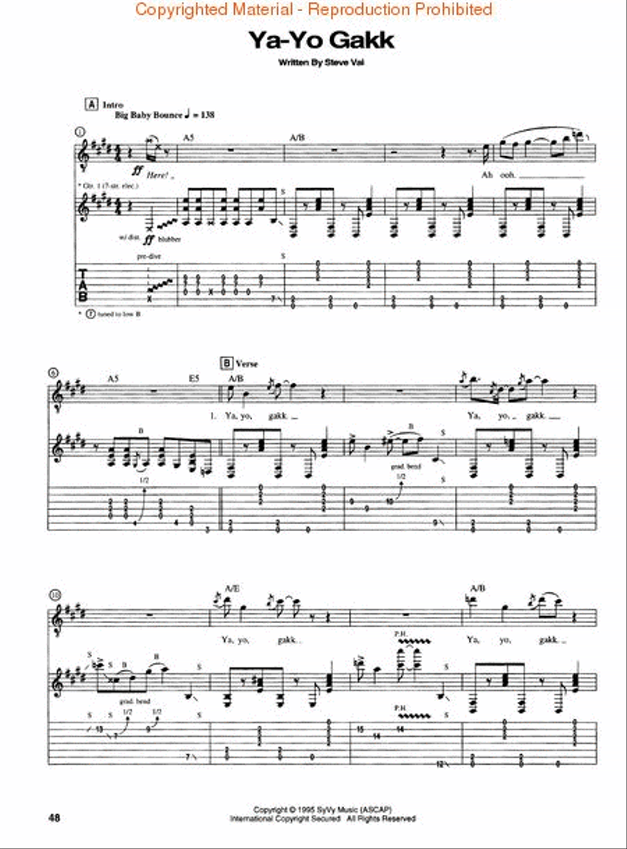 Steve Vai – Alien Love Secrets Electric Guitar scores gallery preview page 2