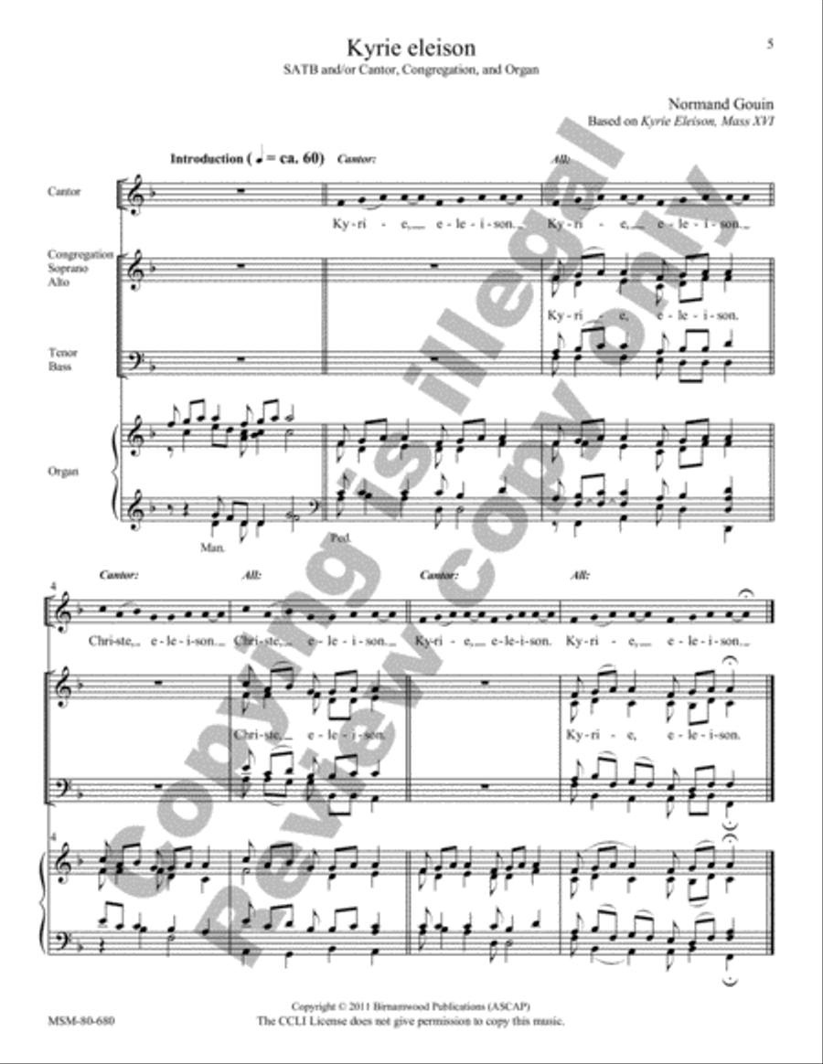 Mass of Saints Peter and Paul 4-Part scores gallery preview page 4
