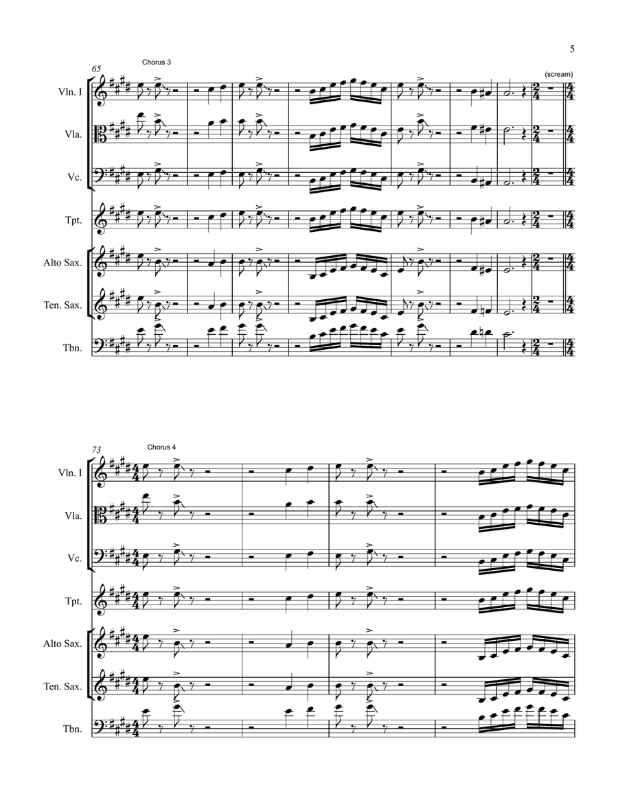 Piece Of My Heart Piece Of My Heart Large Ensemble scores gallery preview page 5