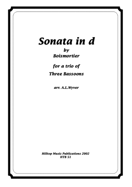 Sonata in d arr. three bassoons image number null