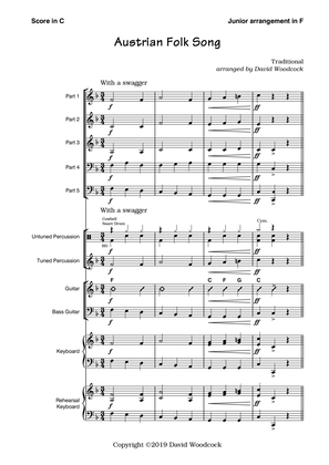 Austrian Folk Song - in F for flexible ensemble