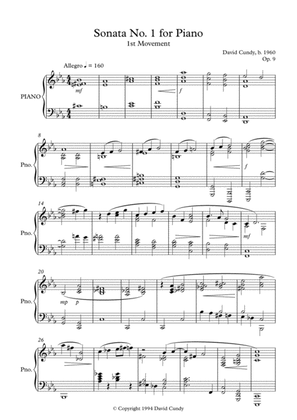 Piano Sonata No. 1 Op. 9 - Full Score