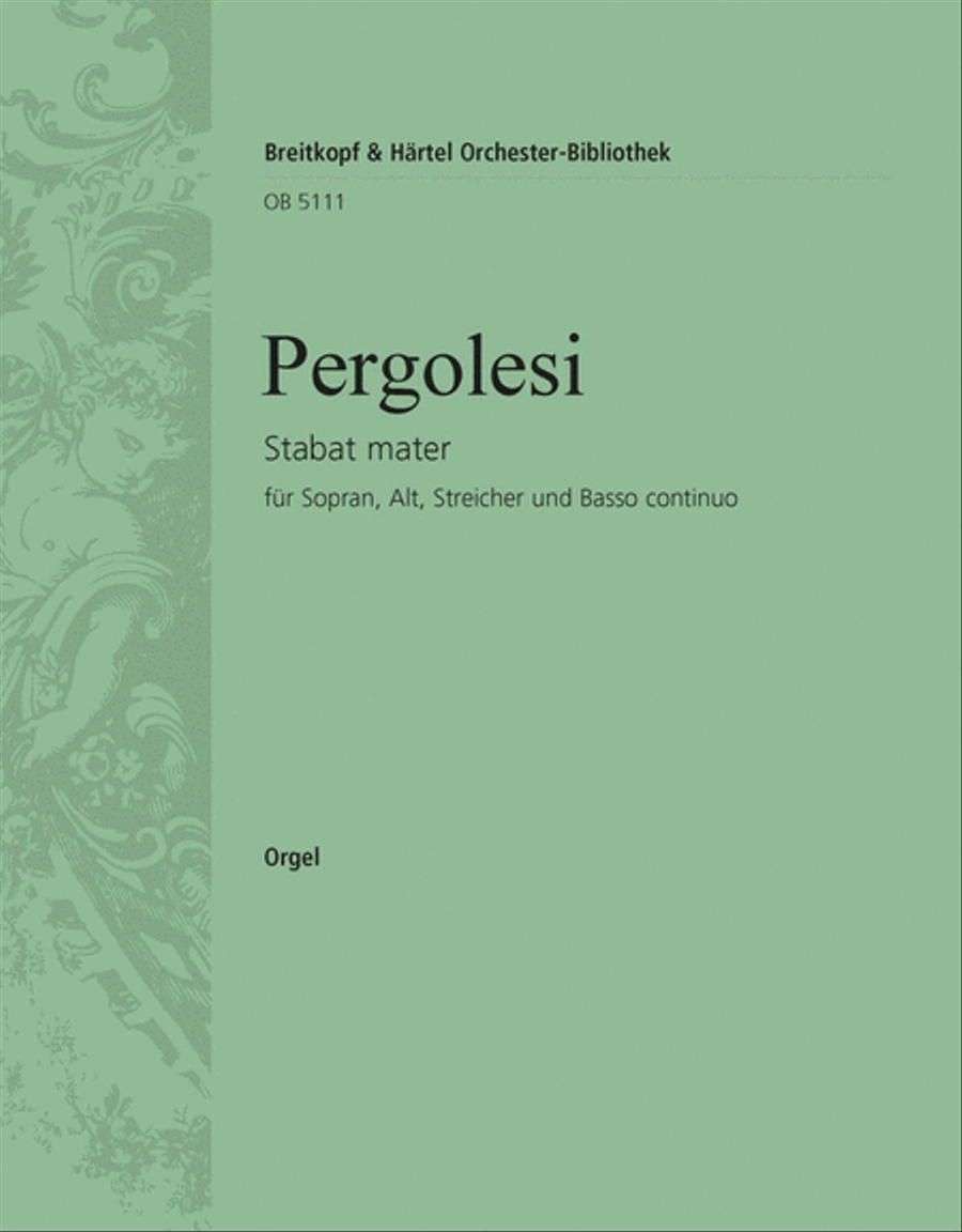 Stabat mater by Giovanni Battista Pergolesi SA - Sheet Music