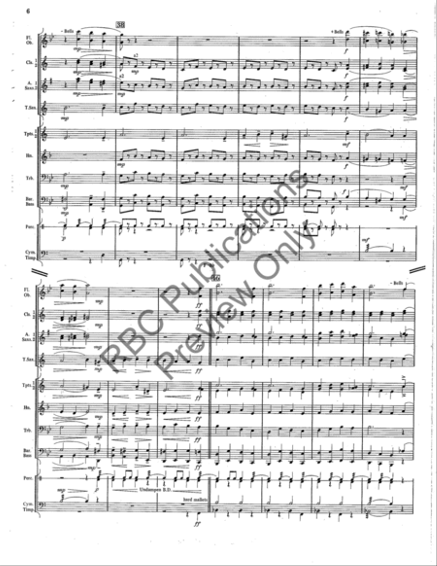 Cortege Marche Concert Band scores gallery preview page 7