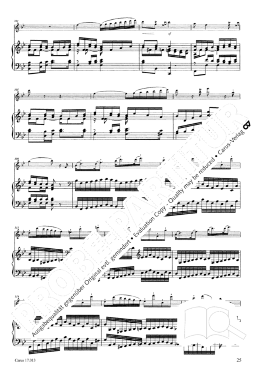 Sonate fur Querflote und Klavier Flute Solo scores gallery preview page 26