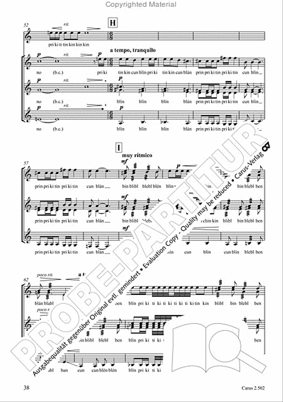 Makumbebe II. Latin American Choral Repertoire. Carmina mundi. Music + CD Choir scores gallery preview page 39