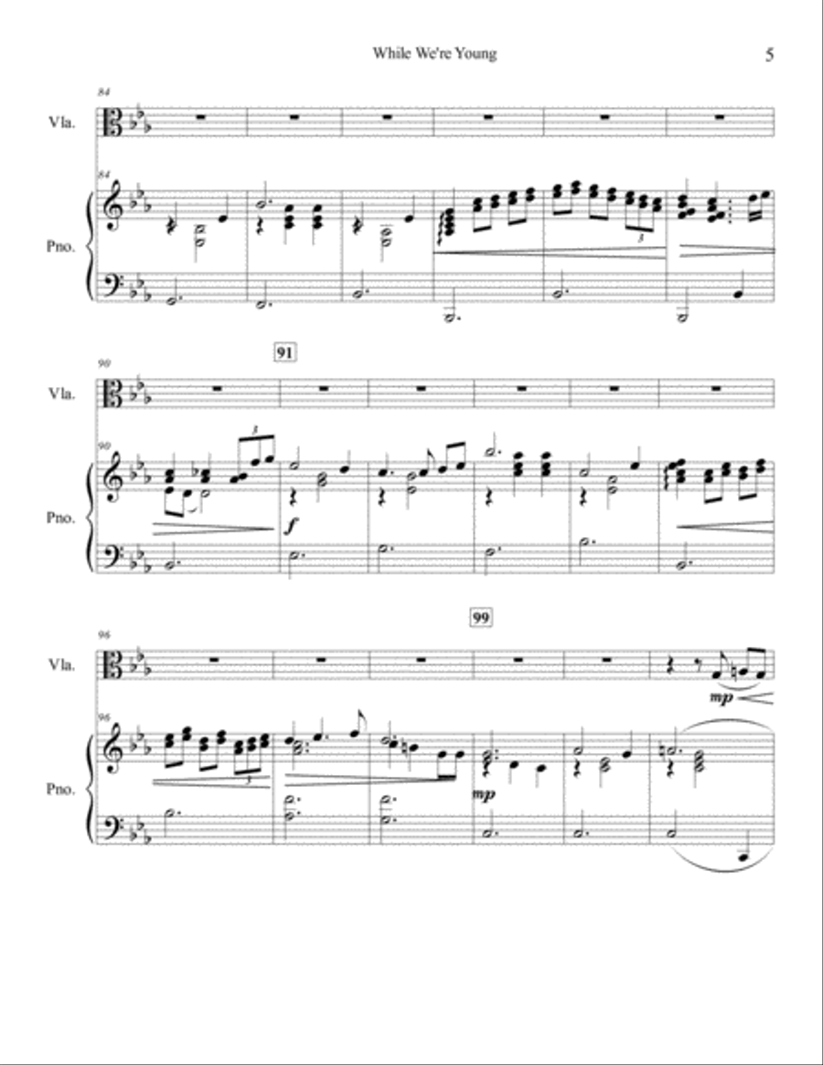 While We're Young Viola scores gallery preview page 6