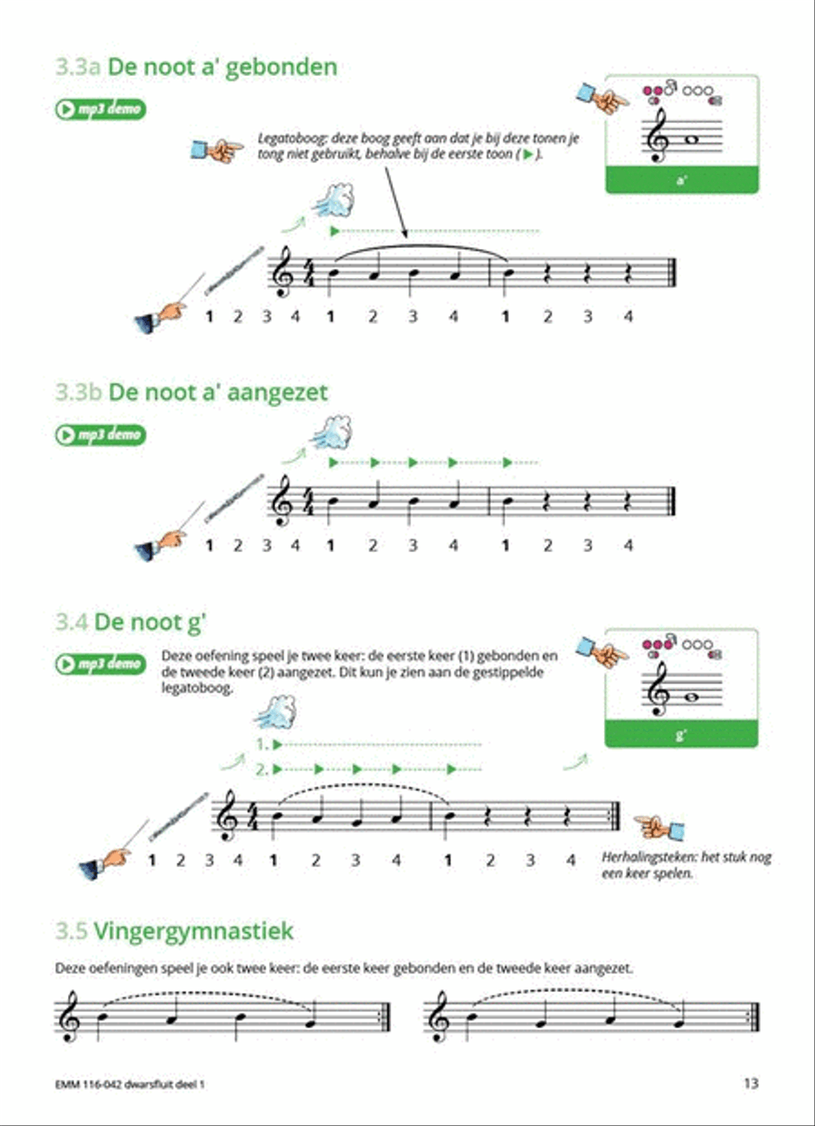 Samen Leren Samenspelen Dwarsfluit Flute Solo scores gallery preview page 6