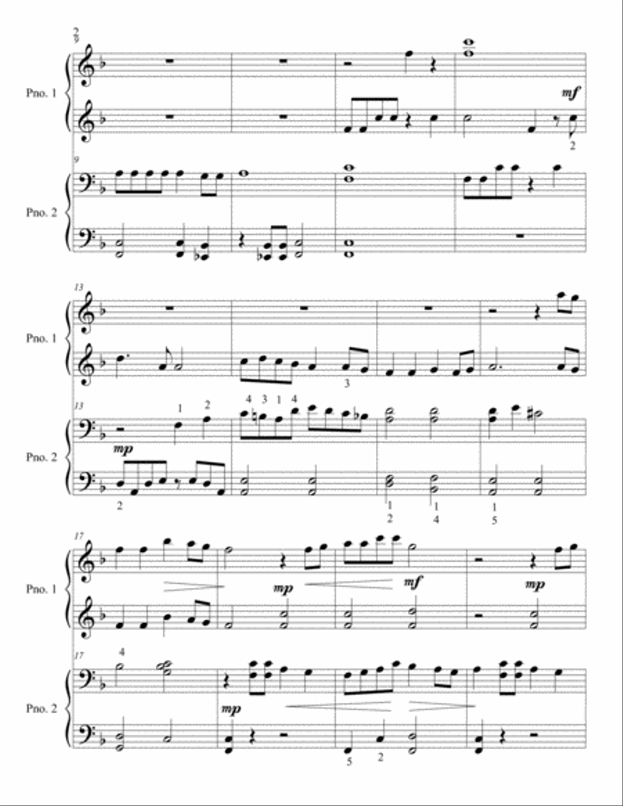 Do You Hear What I Hear Easy Piano scores gallery preview page 3