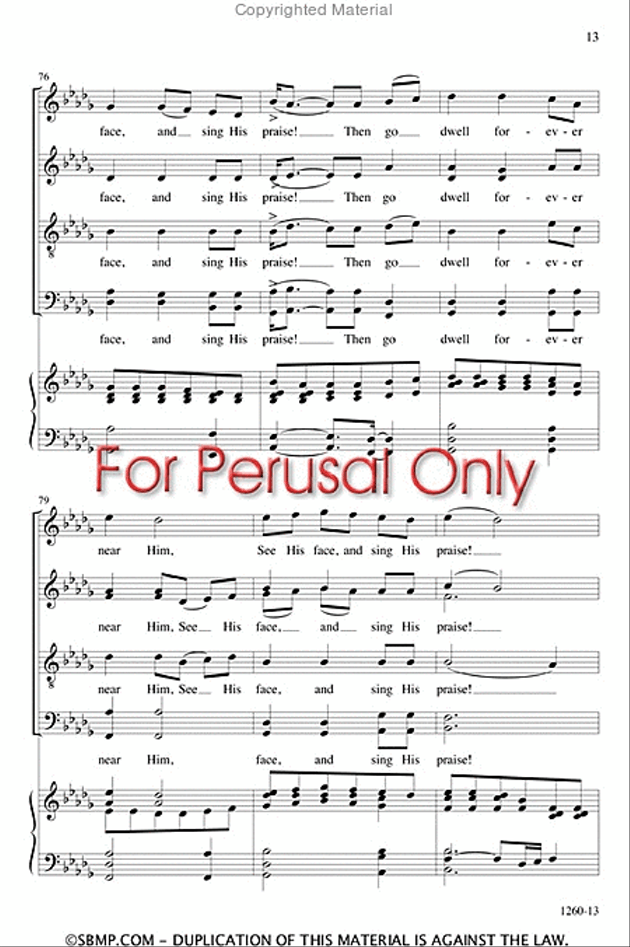 Cradle Hymn - SATB Octavo 4-Part scores gallery preview page 12