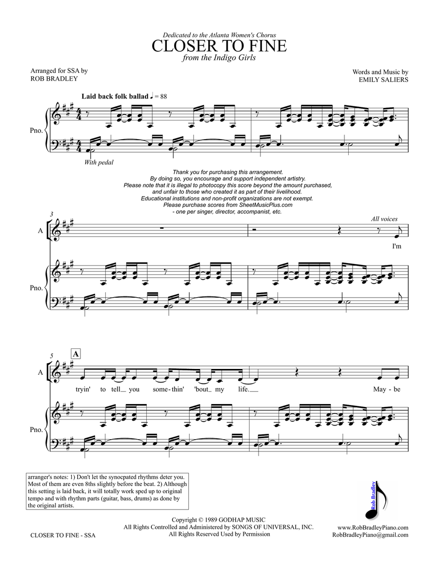 Closer To Fine SSA scores gallery preview page 1