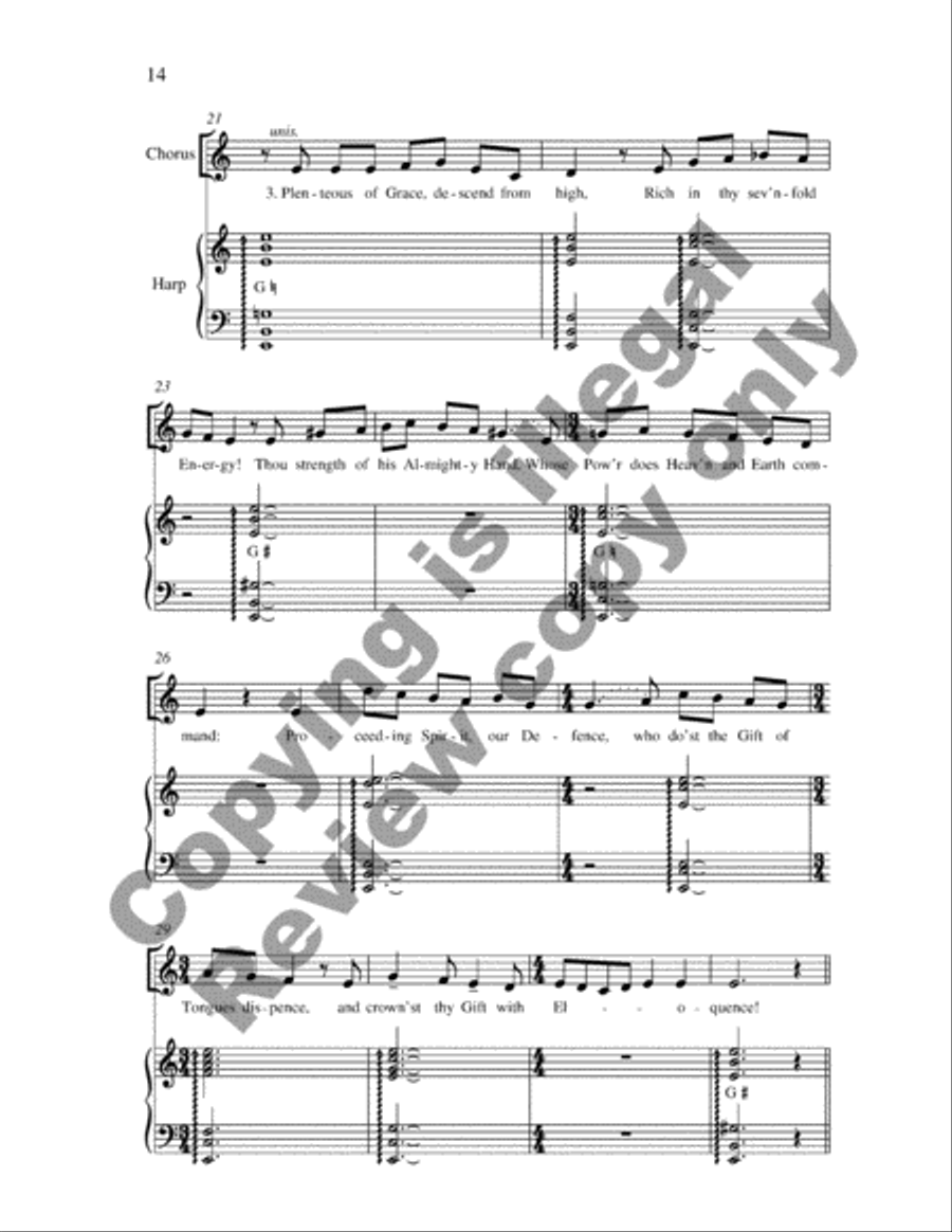 Pentecost Cantata 4-Part scores gallery preview page 25