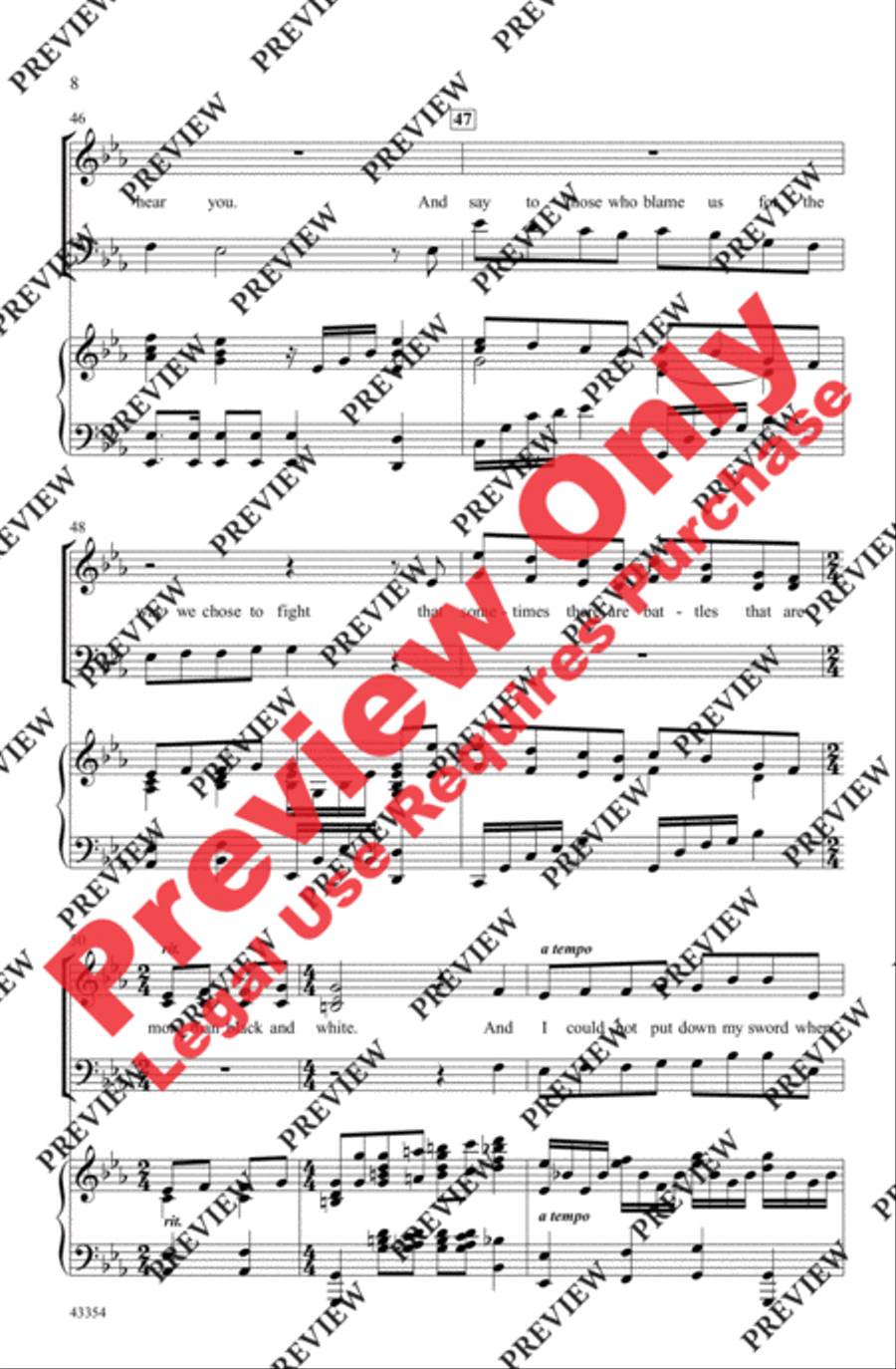 Make Them Hear You 3-Part scores gallery preview page 8