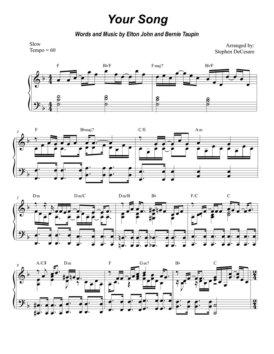 Your Song String Duet scores gallery preview page 6