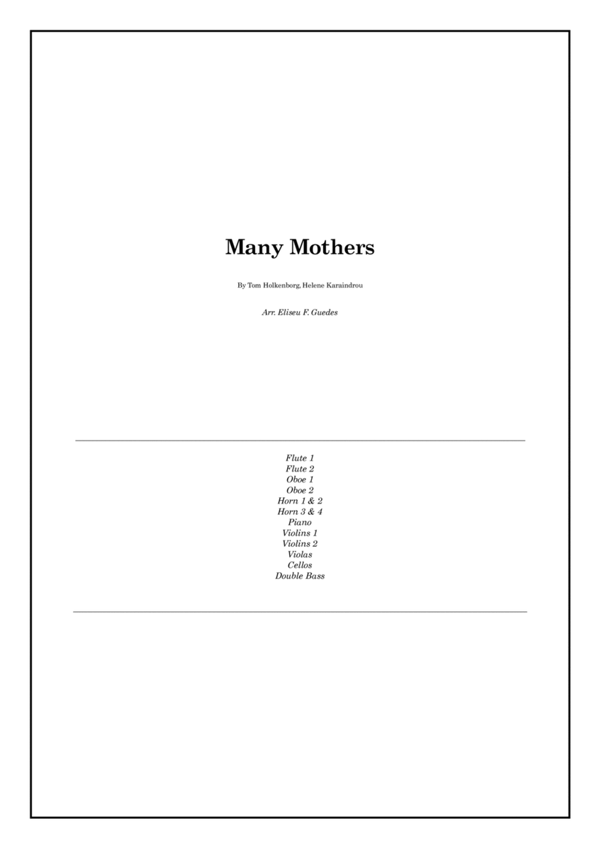 Many Mothers (standard Version) image number null