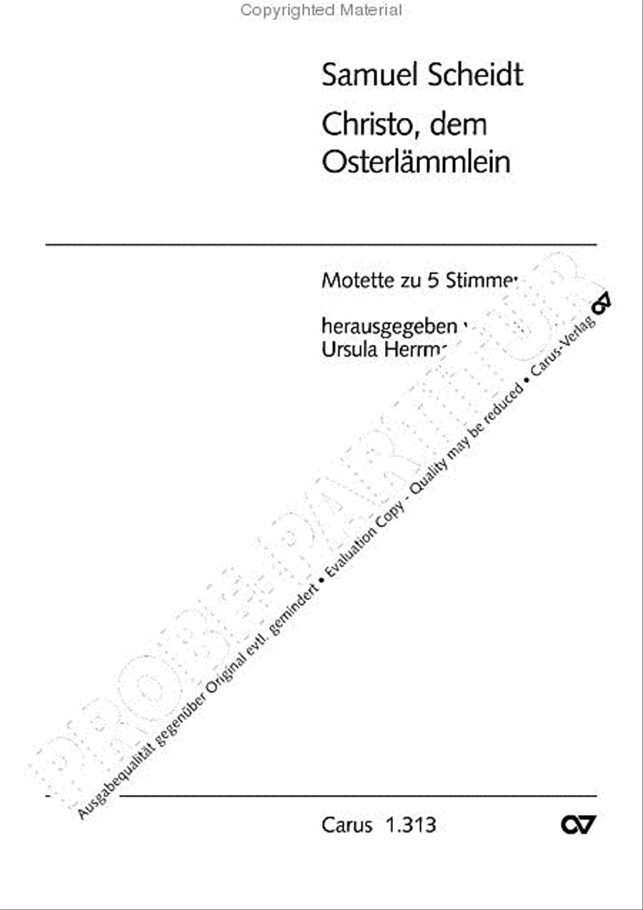 Christo, dem Osterlammlein SATTB scores gallery preview page 2