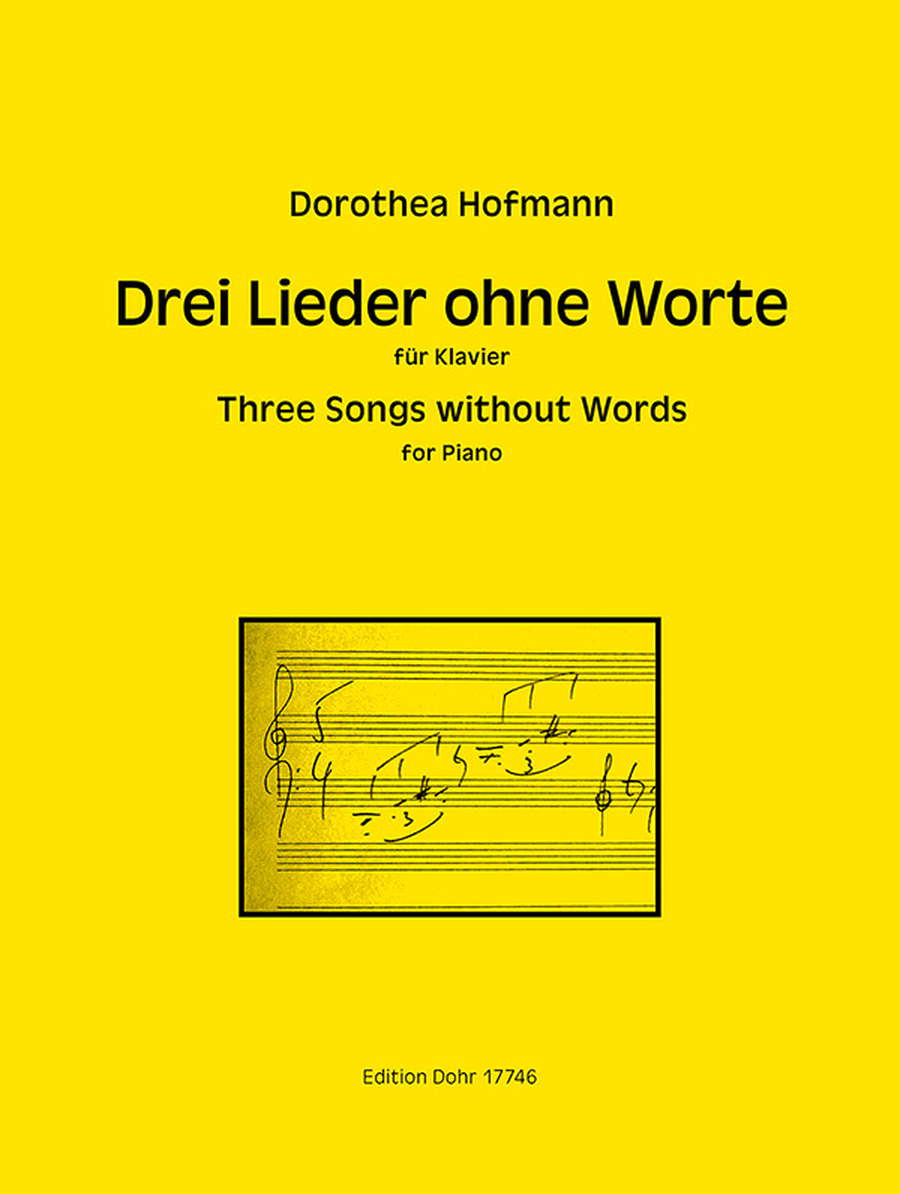 Drei Lieder ohne Worte für Klavier (2016/2018/2019) Piano Solo scores gallery preview page 1