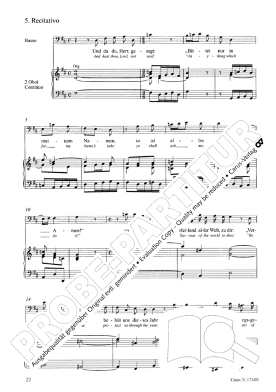 God, as thy name is, so is thy praise (Gott, wie dein Name, so ist auch dein Ruhm) 4-Part scores gallery preview page 23