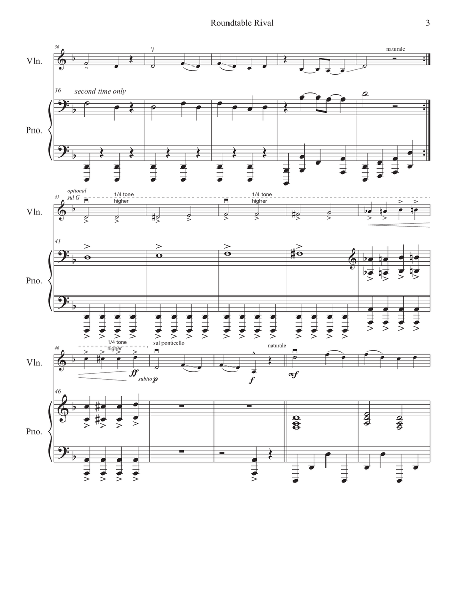 Roundtable Rival Violin Solo scores gallery preview page 4