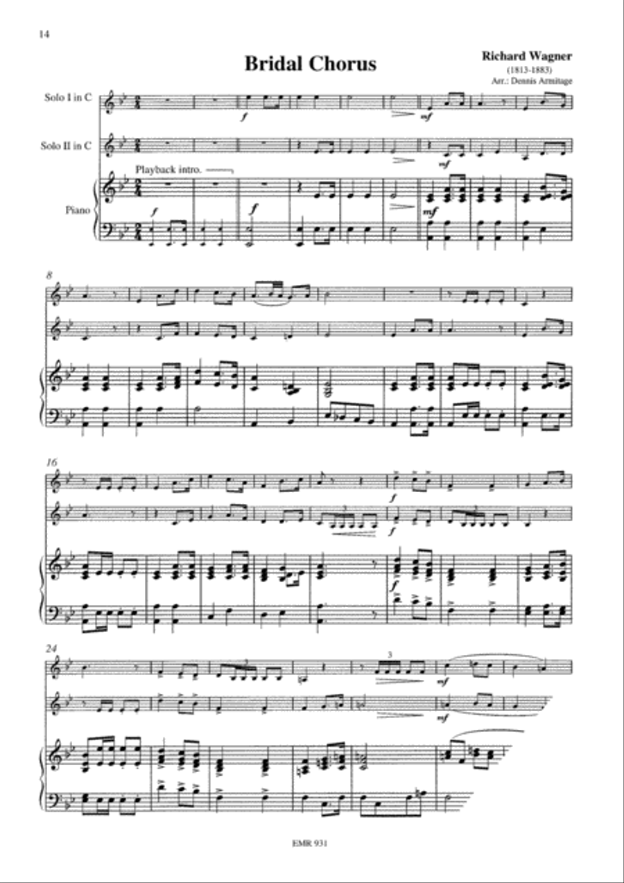 Wedding Music Brass Ensemble scores gallery preview page 7
