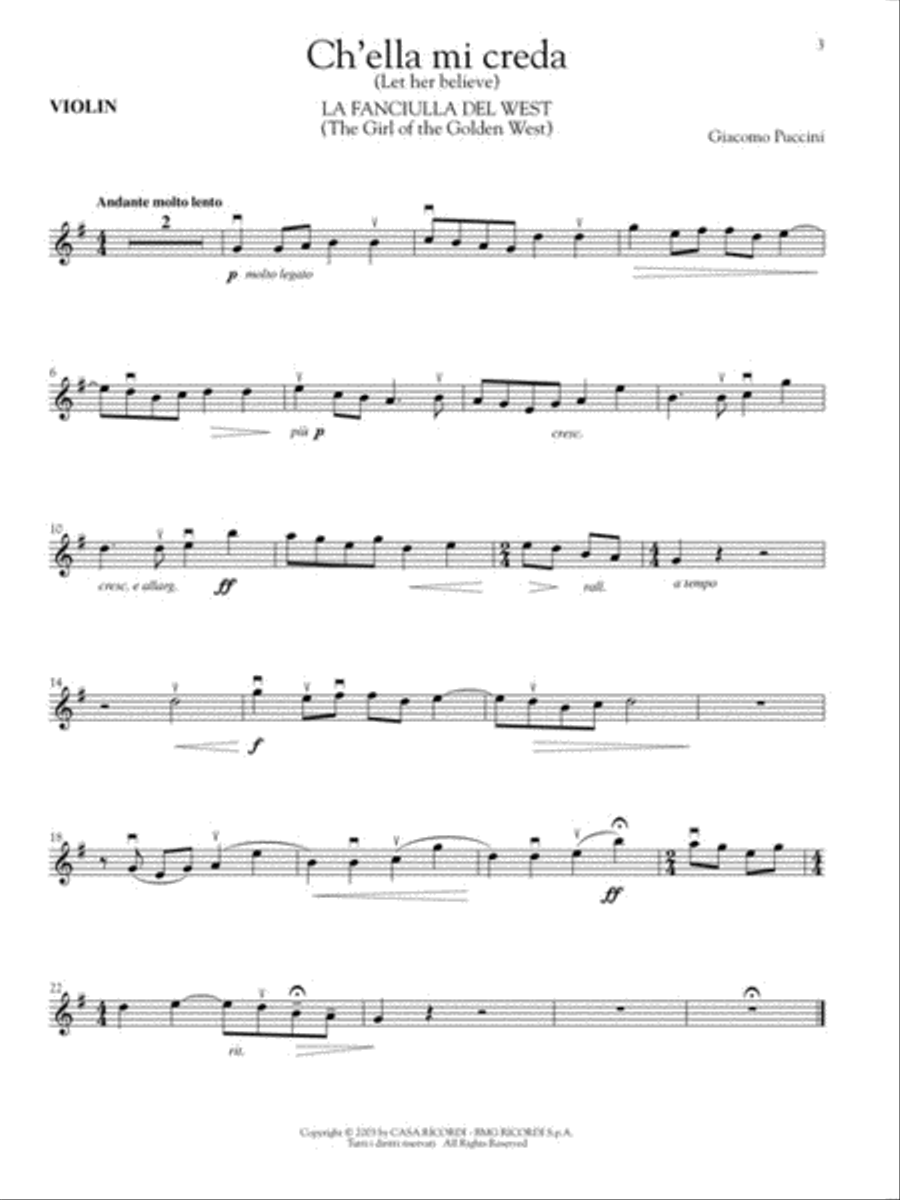 Play Puccini Violin Solo scores gallery preview page 4