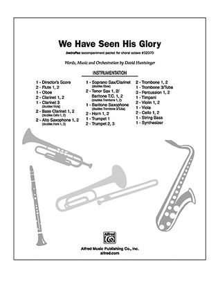 Book cover for We Have Seen His Glory