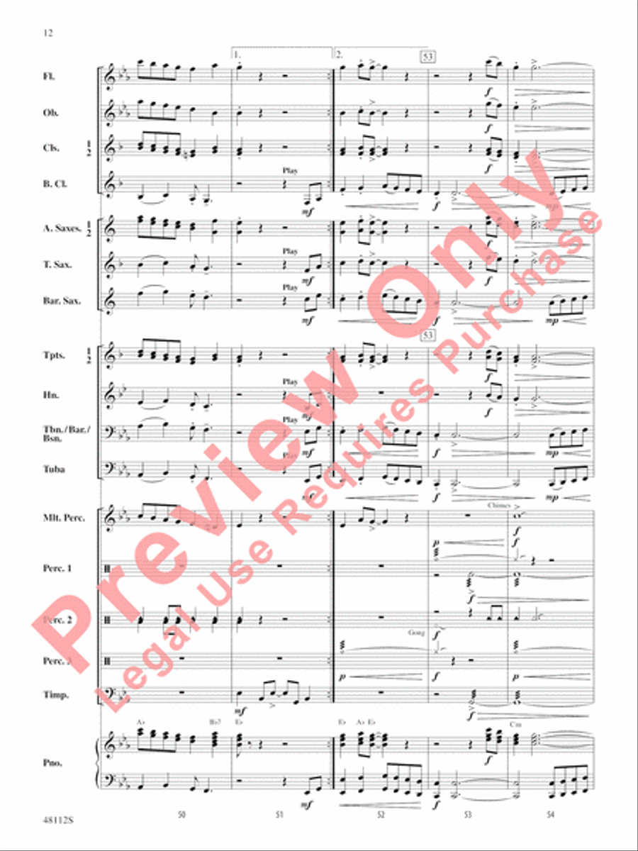 Zion March Zion March Concert Band scores gallery preview page 13