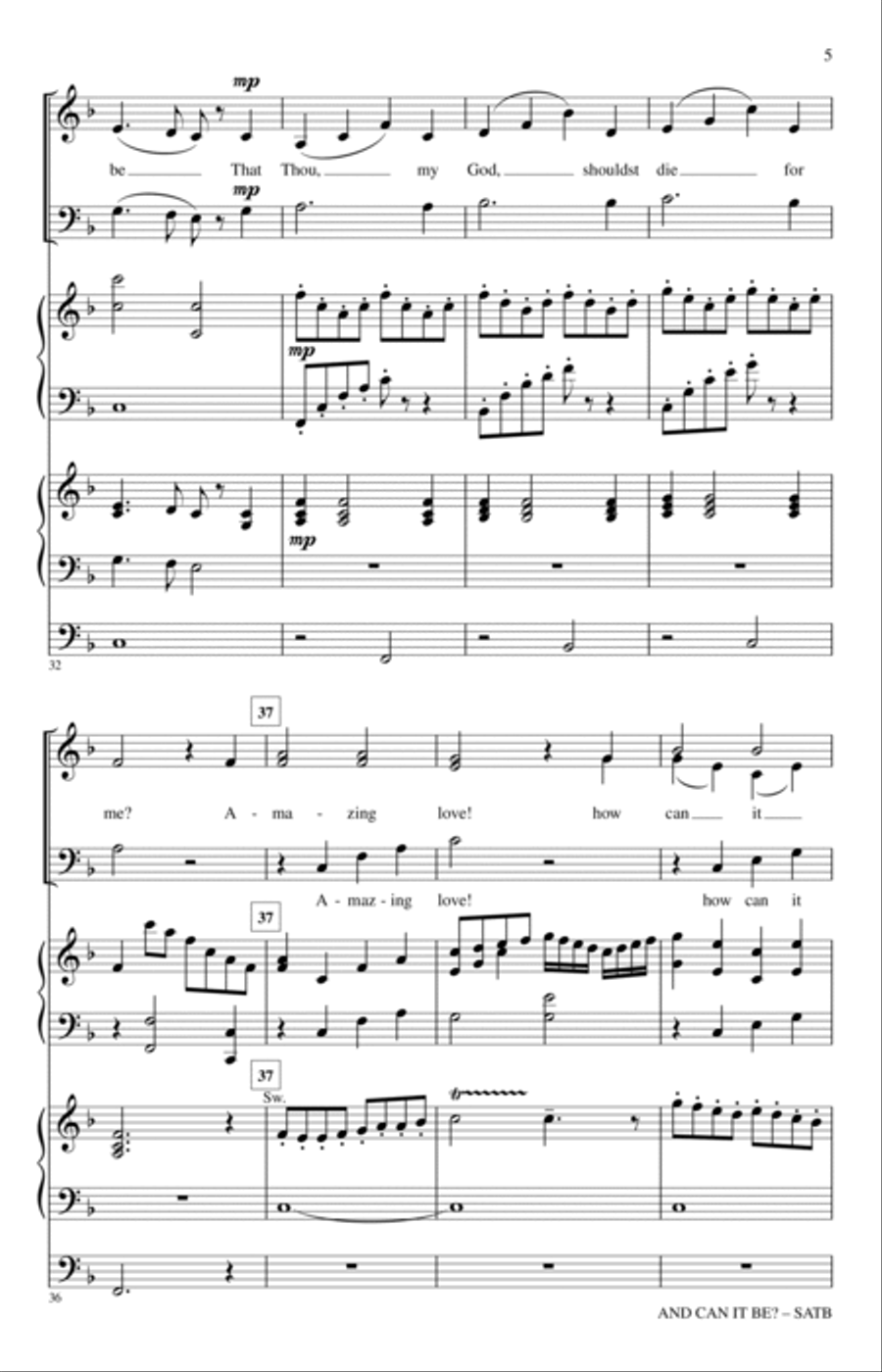 And Can It Be? 4-Part scores gallery preview page 4