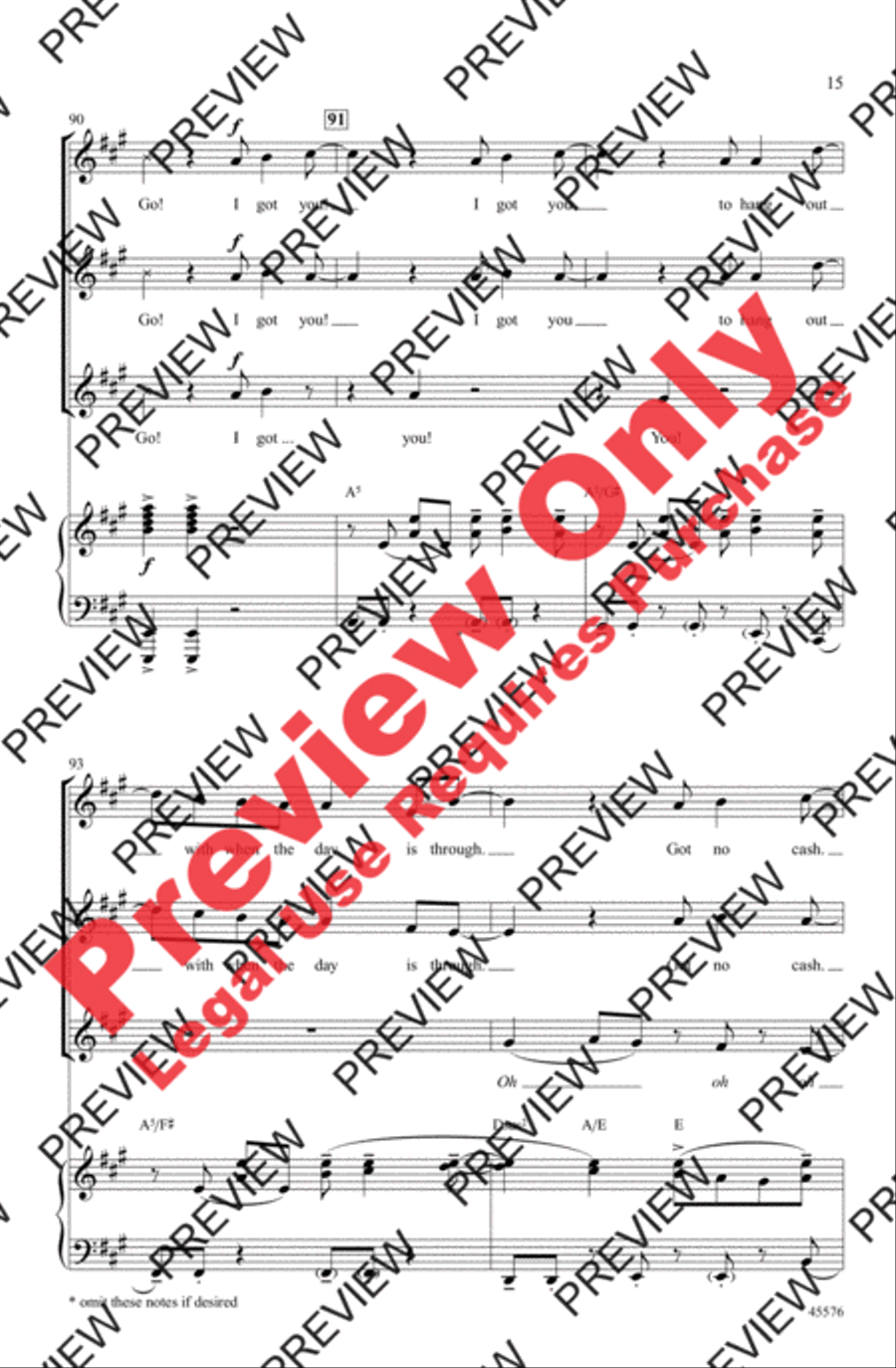 I Got You I Got You Women's Choir scores gallery preview page 15