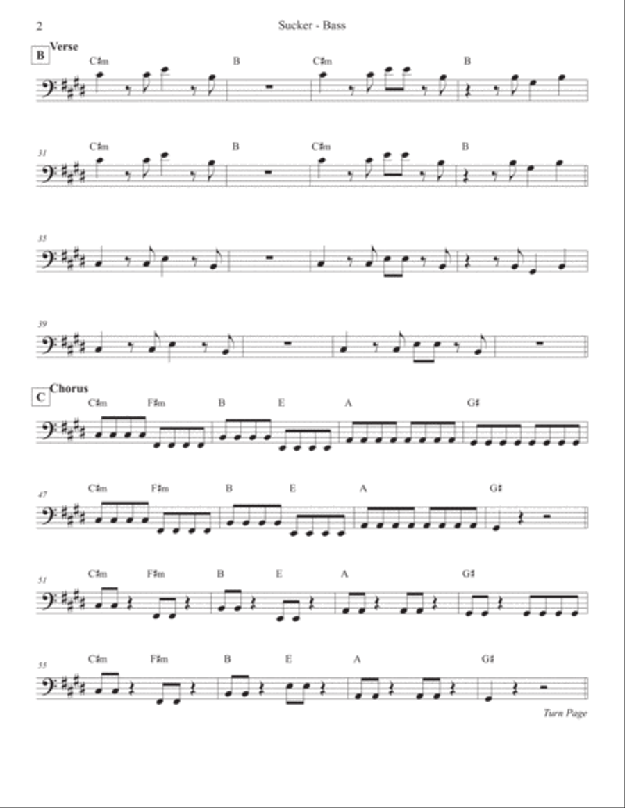 Sucker Electric Guitar scores gallery preview page 3