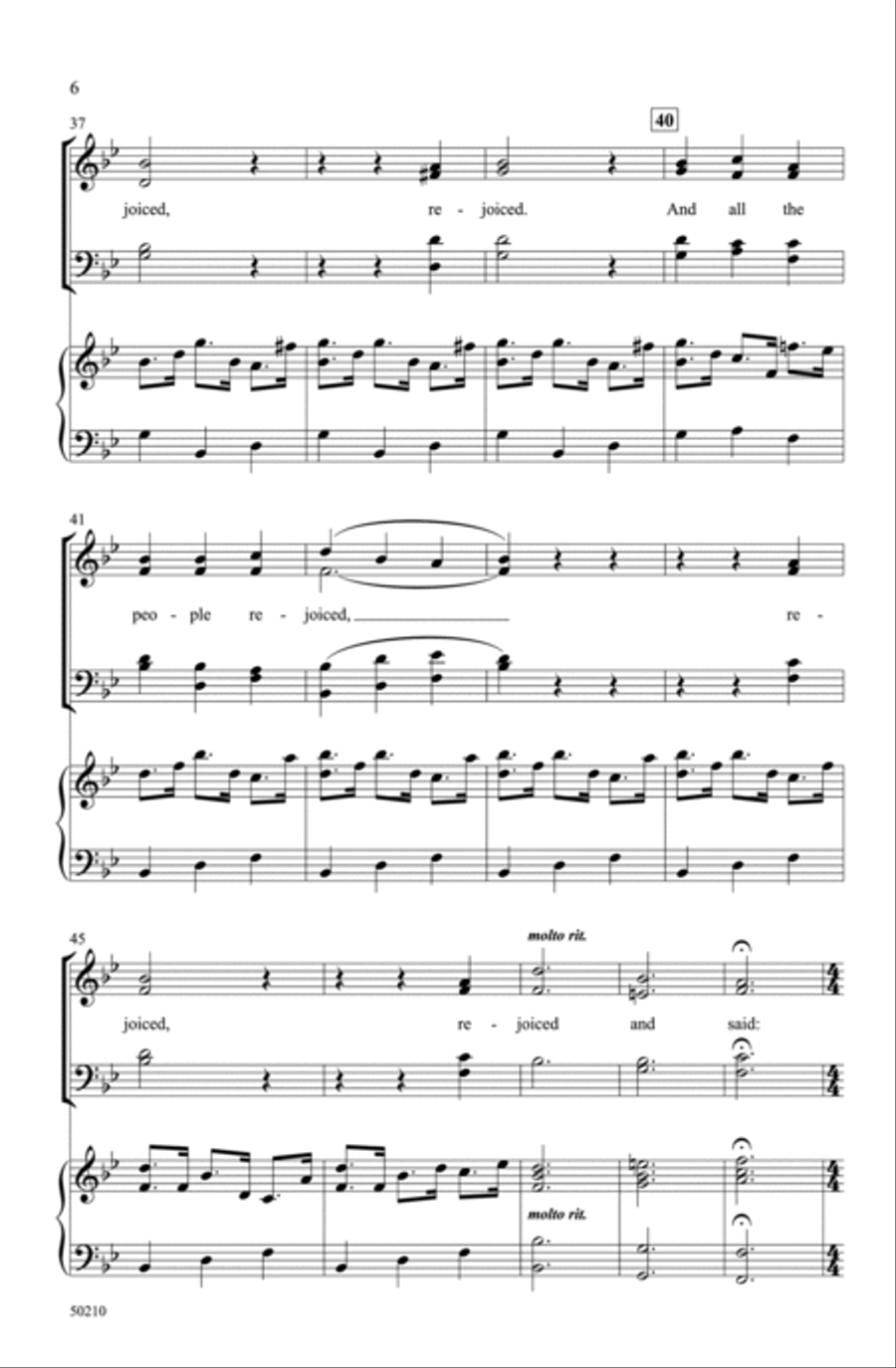 Zadok the Priest Zadok the Priest Choir scores gallery preview page 5