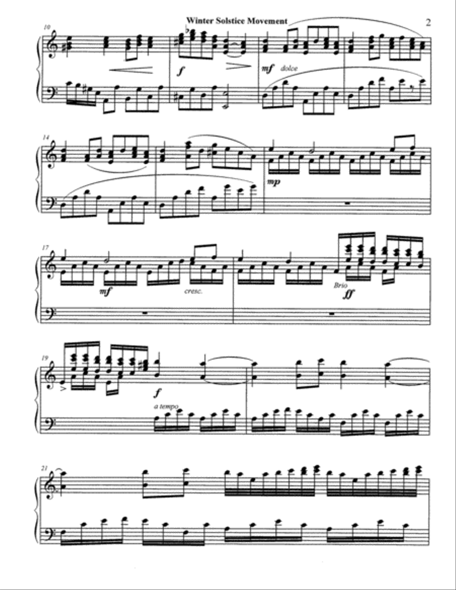 Winter Solstice Movement Winter Solstice Movement Piano Solo scores gallery preview page 2