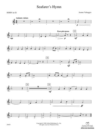 Seafarer's Hymn: (wp) 1st Horn in E-flat