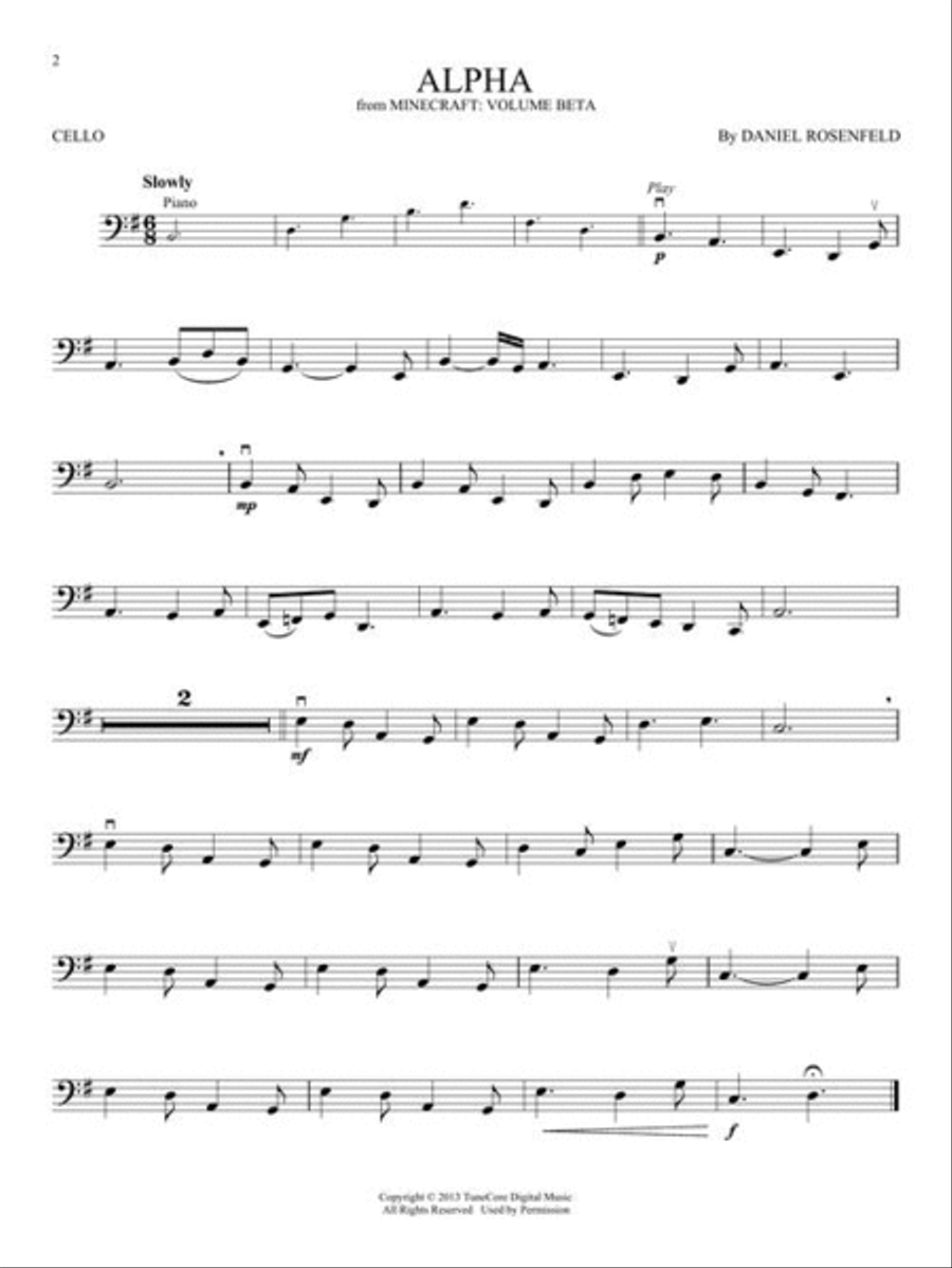 Minecraft – Music from the Video Game Series Cello scores gallery preview page 4
