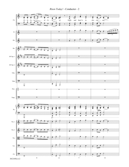 Risen Today! - Full Orchestra Score and Parts