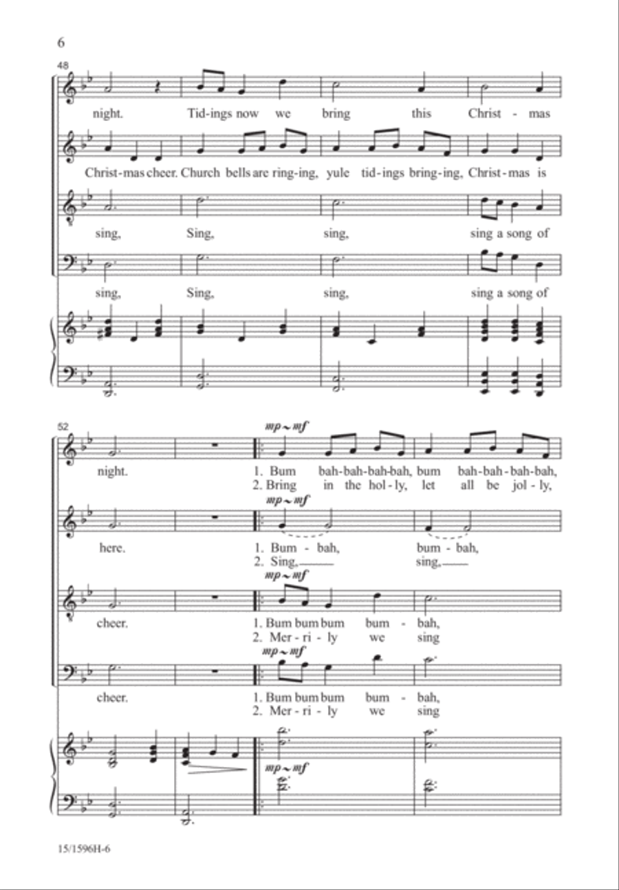 Holly Carol 4-Part scores gallery preview page 6