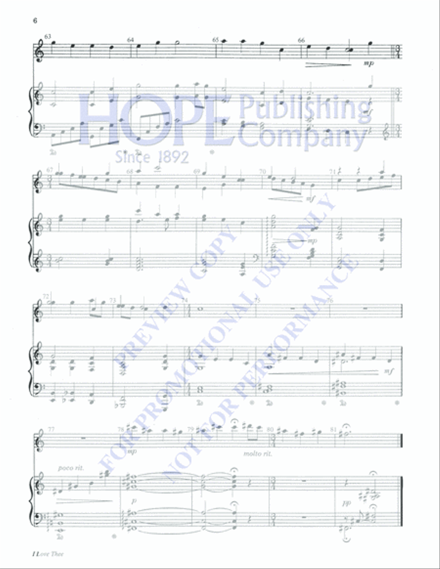 I Love Thee Percussion scores gallery preview page 6