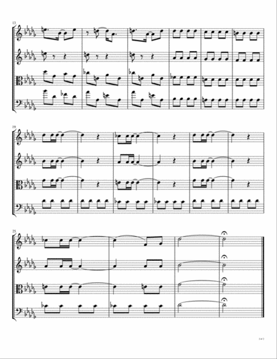 Wild Honey Pie String Quartet scores gallery preview page 3