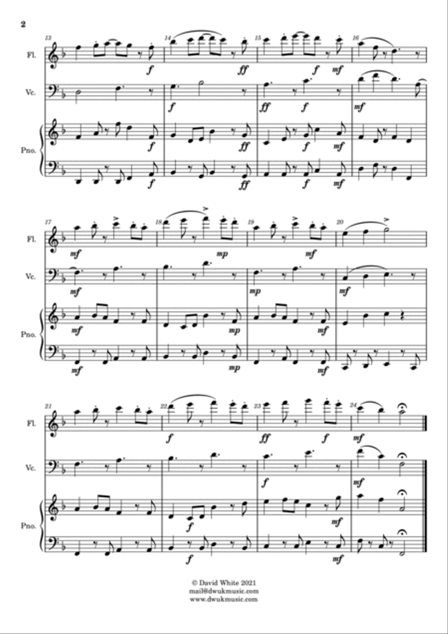 A Fox in the Woods Flute scores gallery preview page 2