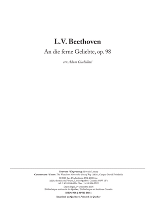 Book cover for An die ferne Geliebte, op. 98