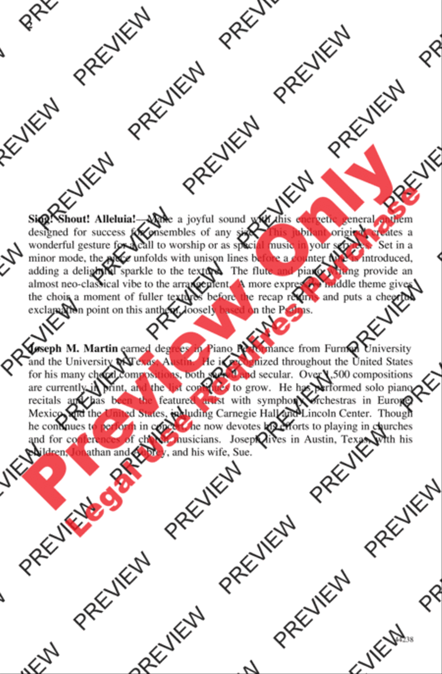 Sing! Shout! Alleluia! Sing! Shout! Alleluia! 4-Part scores gallery preview page 2