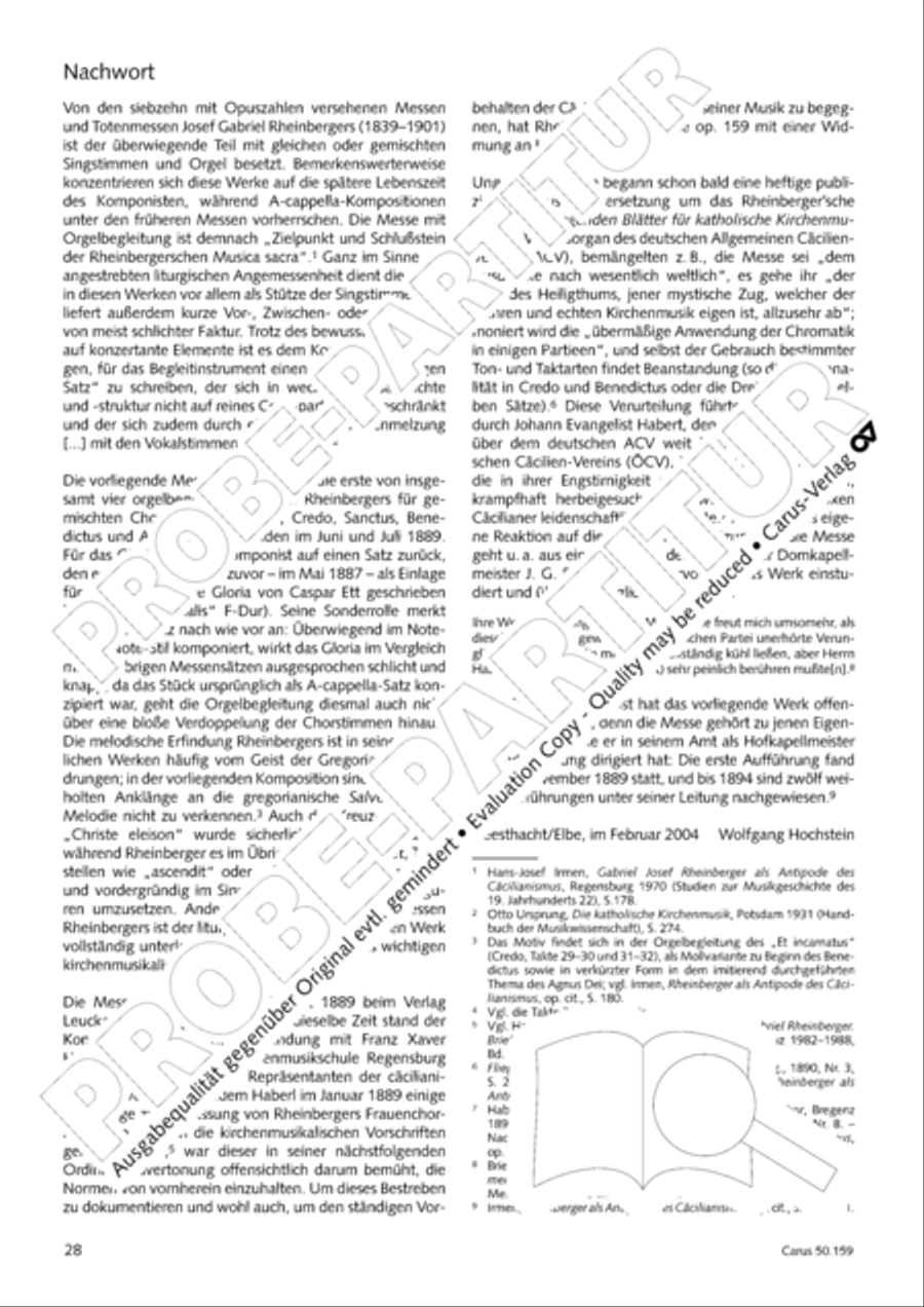Mass in F Minor (Missa in f) 4-Part scores gallery preview page 29